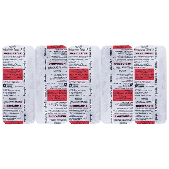 nebicard 5mg tablet 10's